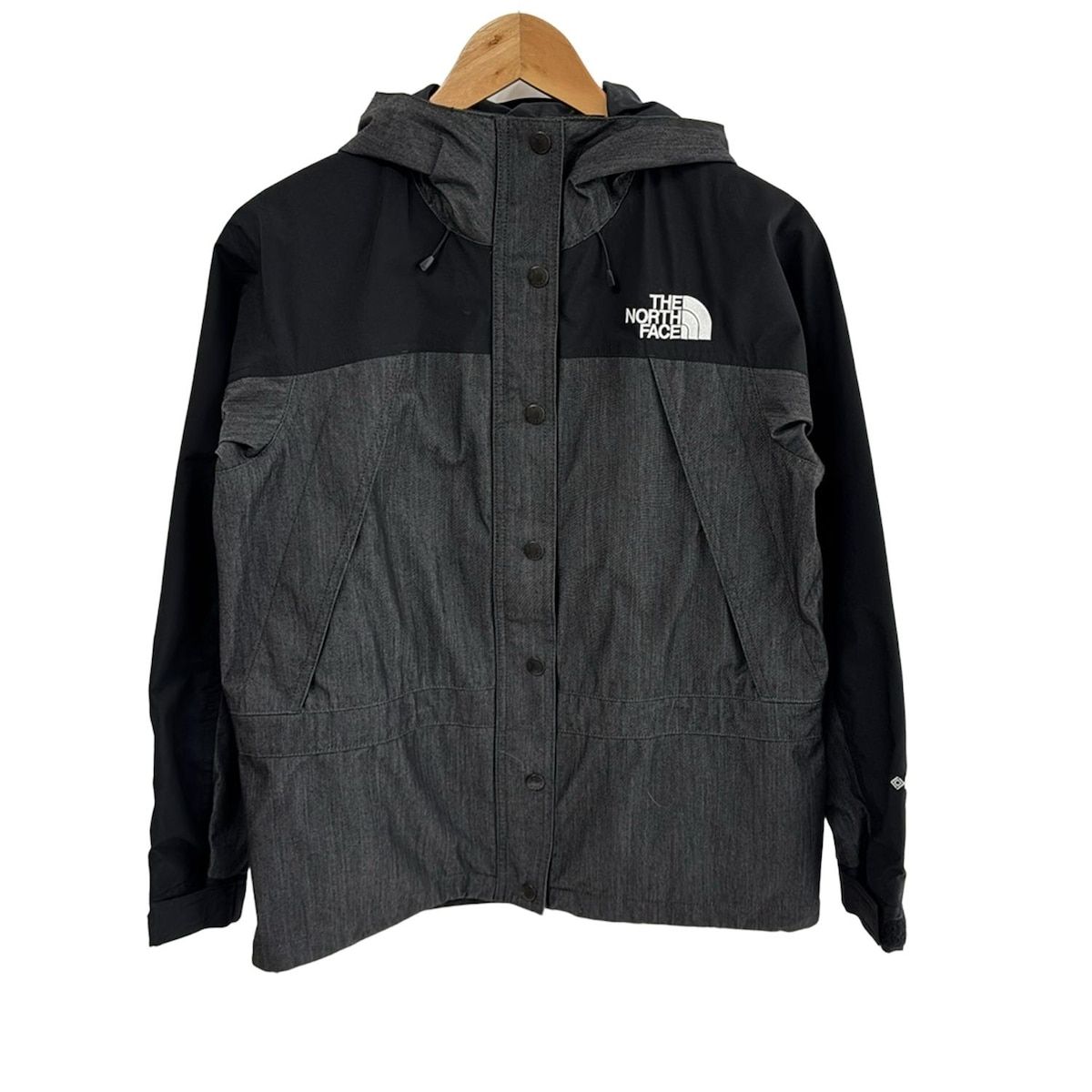 THE NORTH FACE ノースフェイス ブルゾン サイズM レディース - ダークグレー×黒 長袖|GORE-TEX|ジップアップ|春|秋