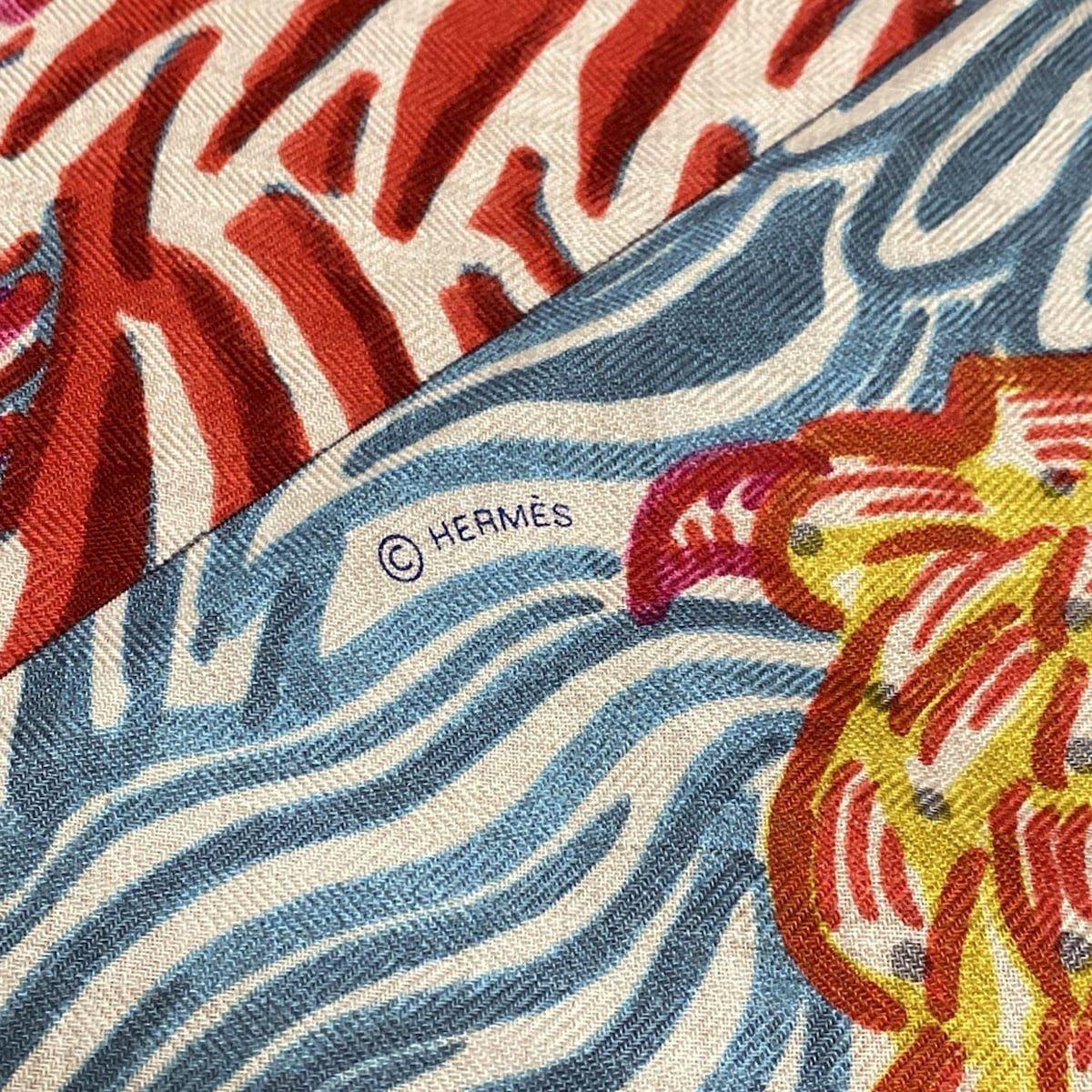 HERMES(エルメス) ストール(ショール)美品 トライアングルジェアン  