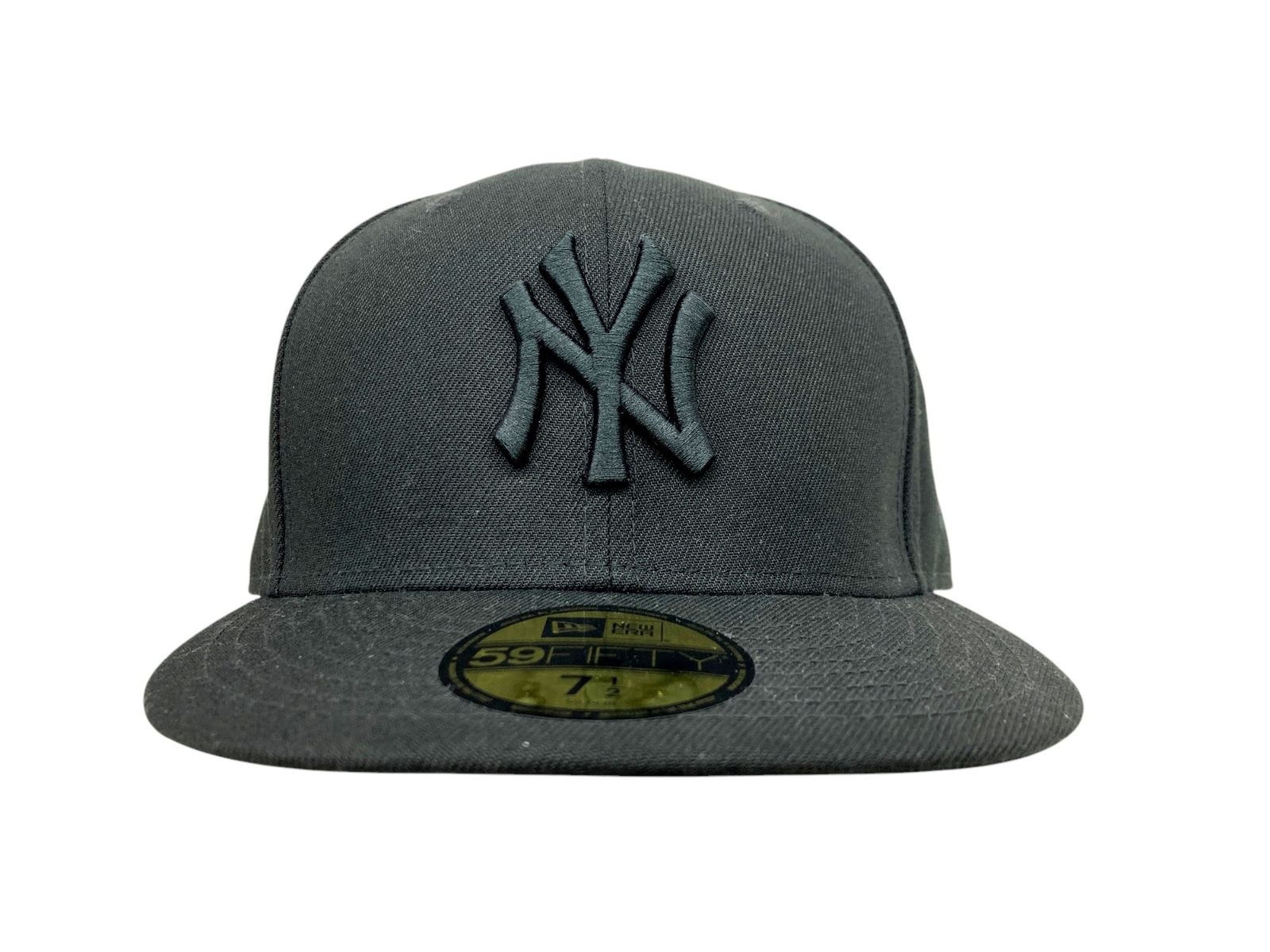 NEWERA (ニューエラ) 59FIFTY ニューヨークヤンキース ベースボールキャップ MLB 帽子 59.6cm ブラック メンズ/028