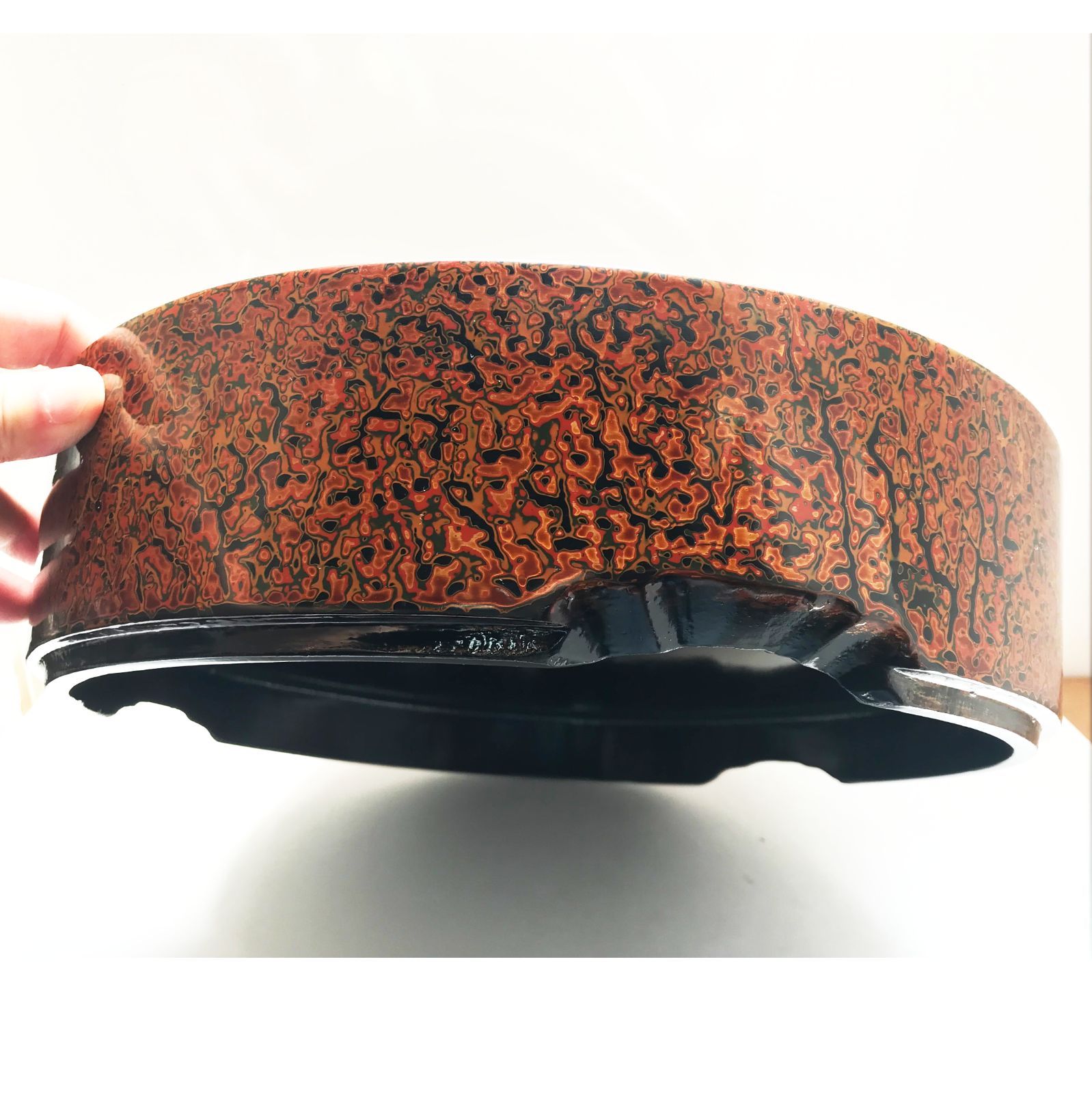  昭和の寿司桶 木製漆塗り 堆朱 赤 尺1寸桶 4人前 上 寿司桶 食器