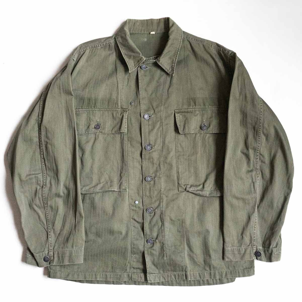 40S】US ARMY【M-43 HBT JACKET】40R 13スター ボタン ヘリンボーン 