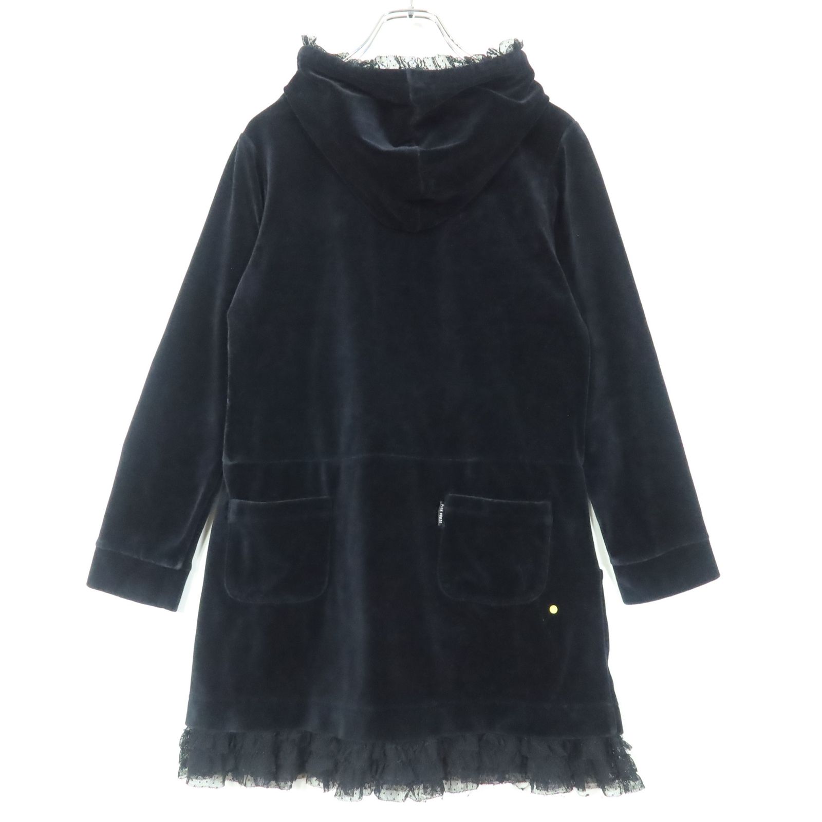 ピンクハウス ピコフリル フード付き チュニックワンピース ピンク