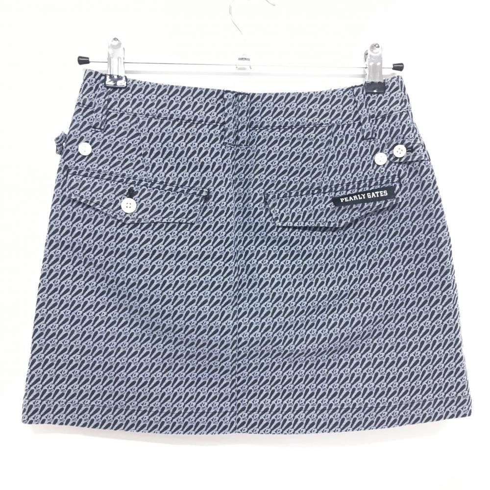 美品【パーリーゲイツ】ディズニーオズワルド総柄ストレッチスカート　サイズ00 美品】パーリーゲイツ×Disney スカート ネイビー×黒 オズワルド総柄