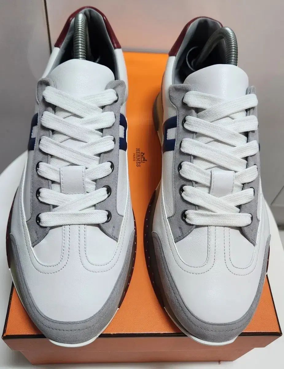 正規品 HERMES(エルメス) トレイル スニーカーズ カーフスキン マルチカラー ブラン 42 5