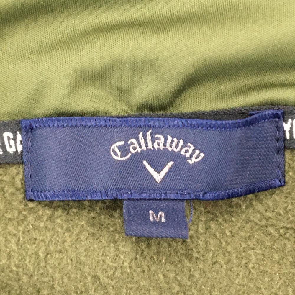 持続する キャロウェイ フード付き中綿ジャケット カーキ×黒 前身頃中綿 フリース切替 パーカー メンズ M ゴルフウェア Callaway 多彩な品揃え。