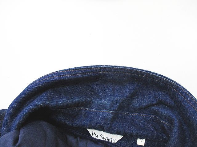 ピアスポーツ PIA SPORTS デニム ジャケット ブルゾン V 青系 ブルー