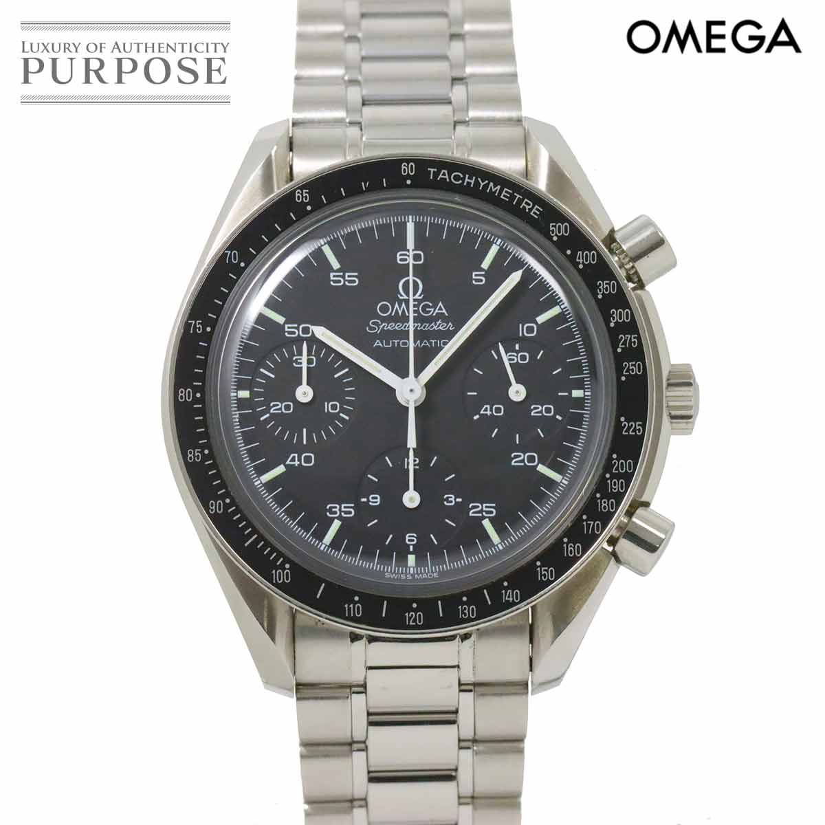 オメガ OMEGA スピードマスター 3510 50 クロノグラフ メンズ 腕時計 ブラック オートマ 自動巻き ウォッチ Speedmaster 90269342