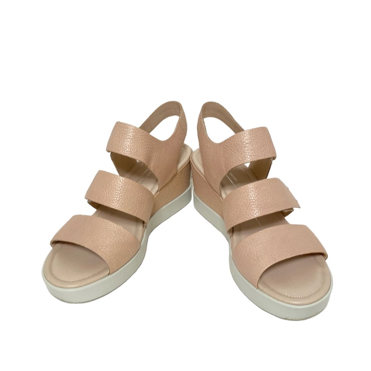 ECCO エコー サンダル 36 レディース - ライトピンク ウェッジソール レザー