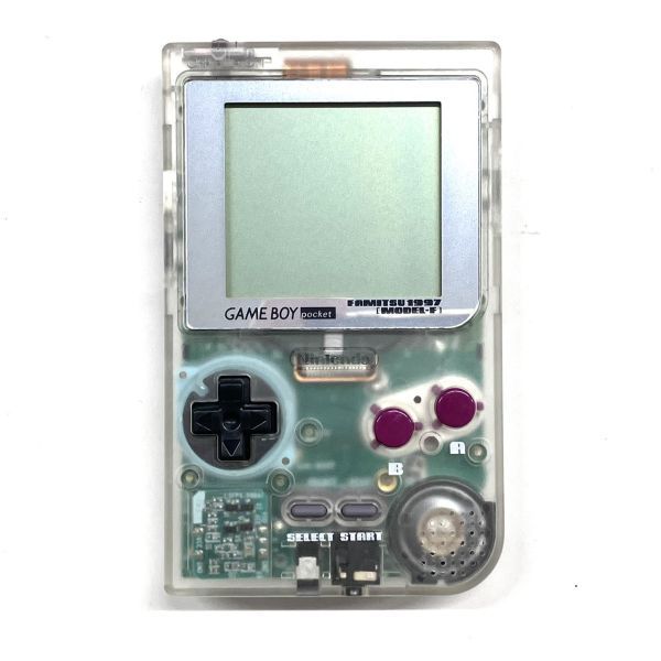 TK016◎美品 Nintendo ニンテンドー GAME BOY pocket MGB-001 スケルトン ファミ通限定 ゲーム機 本体 箱付き 通電確認済み