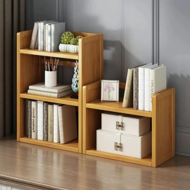 3段（高さ64.5cm） 卓上チェスト 竹 おしゃれ 卓上ラック 小さめ 本棚