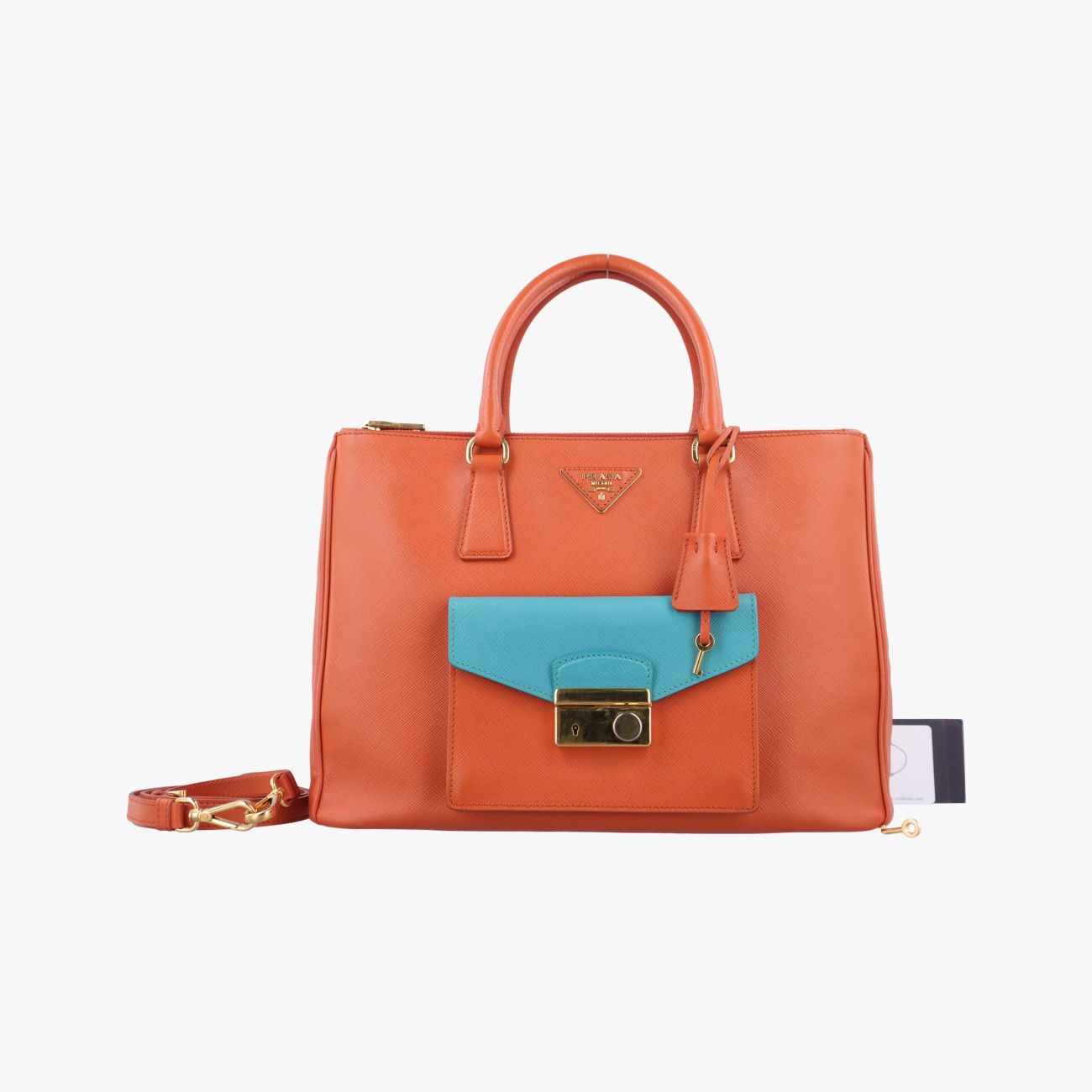 PRADA 2022 3Dフラワーコサージュ&トライアングルロゴ