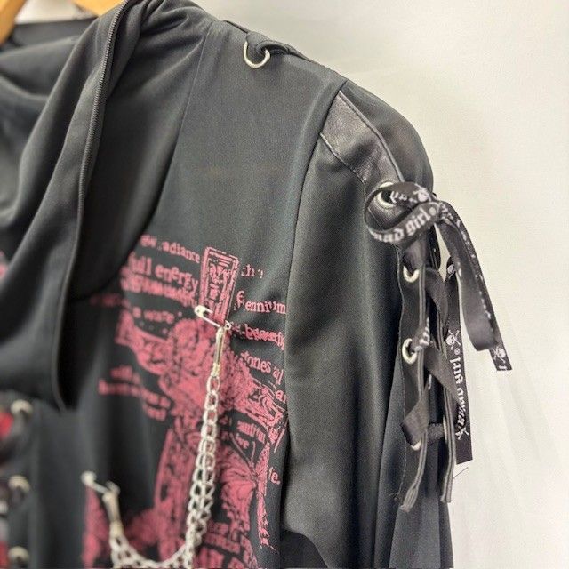 MAD PUNKS スカルデザイン ベスト Mサイズ MAD PUNKS マッドパンク MAD GIRL ハイネック ロングスリーブ