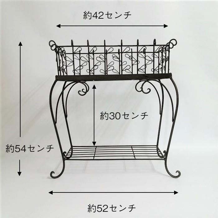 ガーデニング雑貨 花台 フラワースタンド 棚 ラック シェルフ ガーデン雑貨 ガーデニング 雑貨 アンティーク ナチュラル おしゃれ かわいい RACK リーフ プランタースタンド CG-GX-61-140