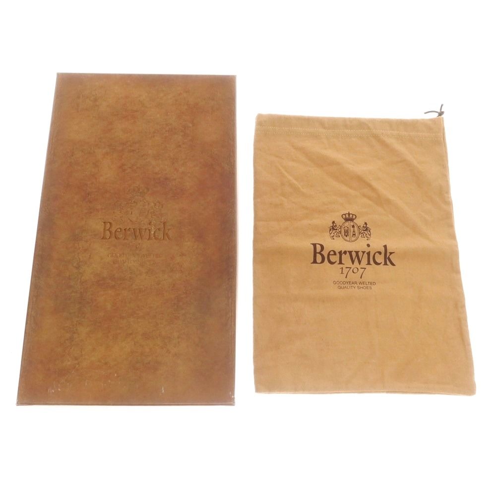  バーウィック BERWICK コイン ローファー ダークブラウン サイズ7 メンズ デッキシューズ 靴