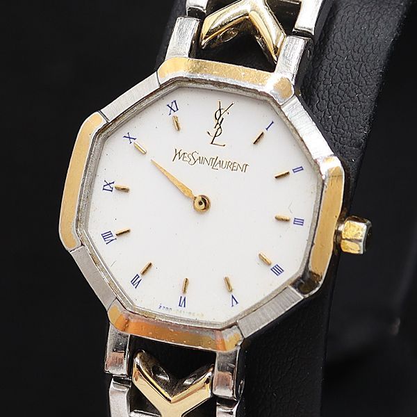 正規品【新品電池】YvessaintLaurent 2200 動作品 オクタゴン 箱付き【新品電池】YvesSaintLaurent/2200 オクタゴン 動作品