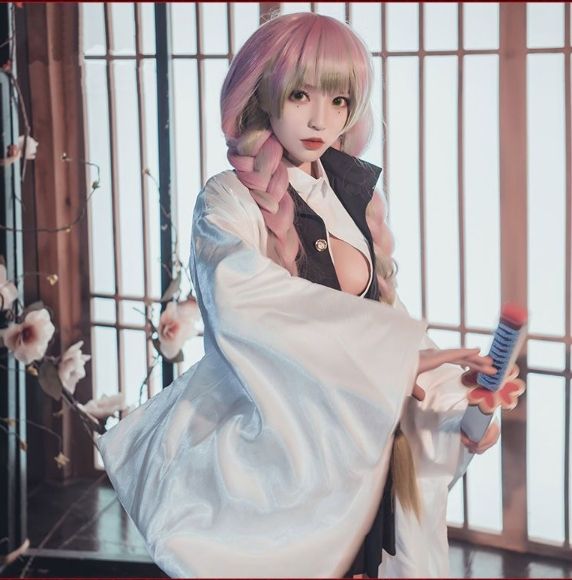 甘露寺蜜璃 コスプレセット 甘露寺蜜璃】 コスプレ 衣装セット 鬼滅の刃 ハロウィン セット