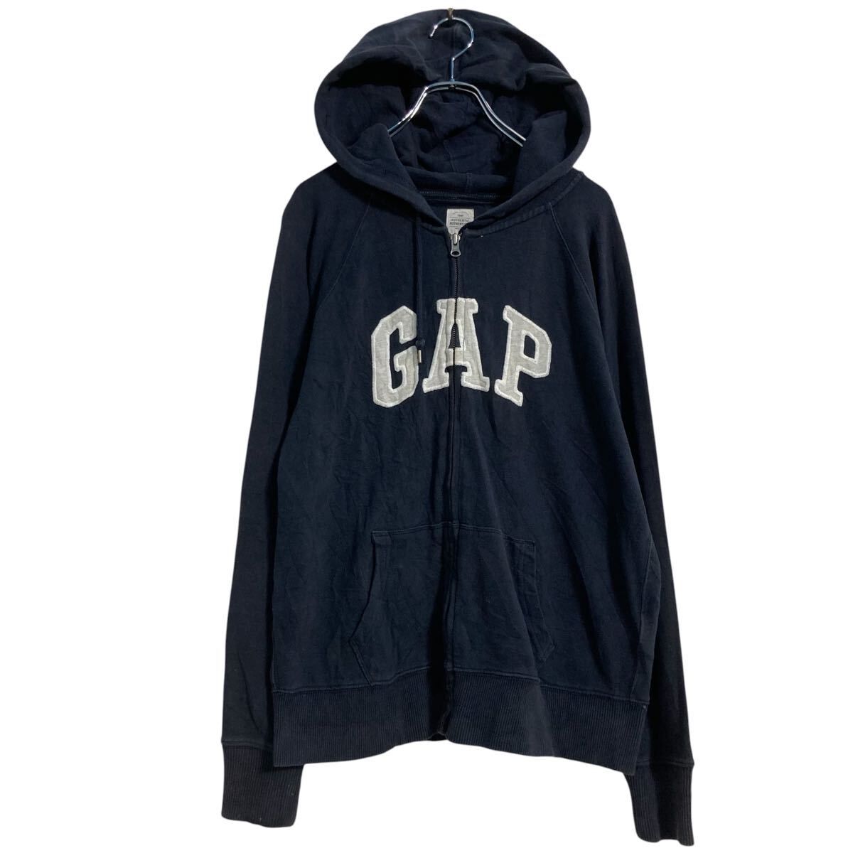 GAP ロゴスウェット パーカー レディース M ブラック ギャップ