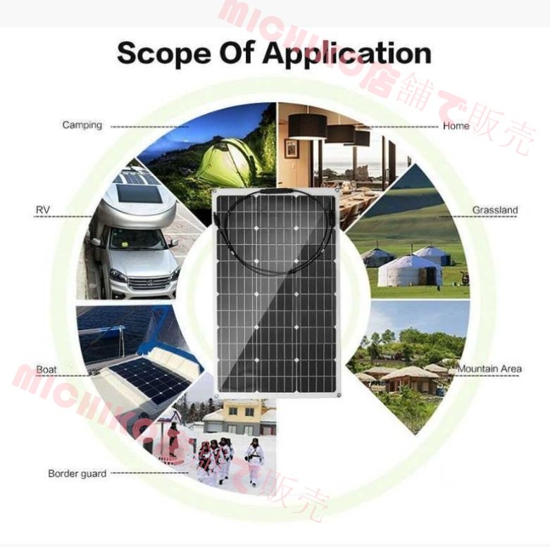 12v|18vポータブルソーラーパネルモジュールキット コントローラー40A付き