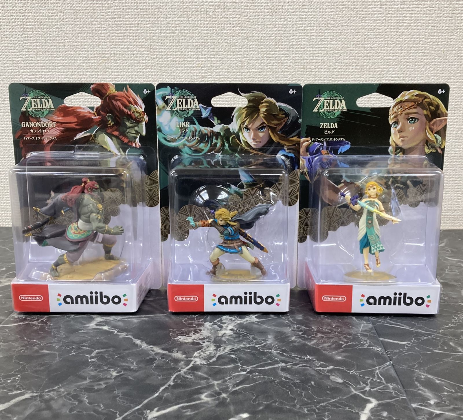 24. amiibo ゼルダの伝説シリーズ ティアーズ オブ ザ キングダム 3点 