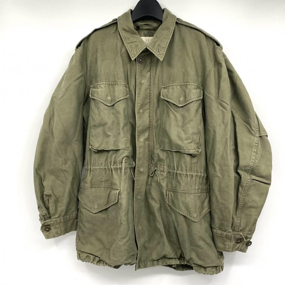 【中古】50s U.SARMY M-1951 フィールドジャケット サイズRM カーキ[17]