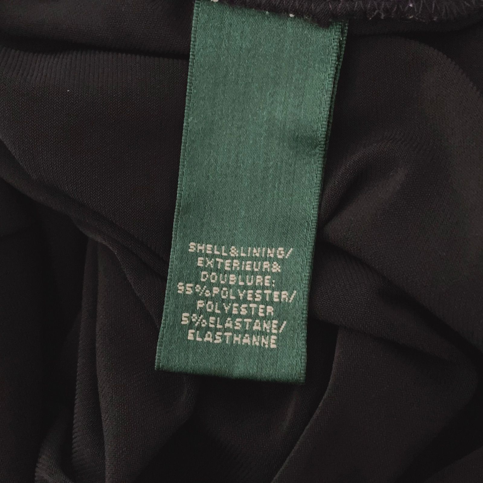 ■LAUREN RALPH LAURENストレッチカシュクールワンピース裏地付き ローレンラルフローレン】美品✨カシュクール ワンピース