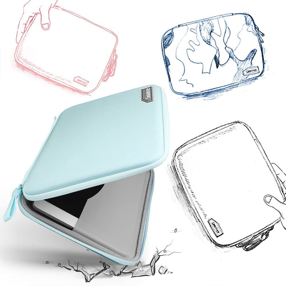 8.3インチ_グリーン Smatree Ipad mini6 8.3インチ収納スリーブ ハードケース pencil収納 7.9インチ iPad Mini 5/4，NEW Fire 7， Fire HD 8 /8Plus， NEC タブレット 8インチ LAVI