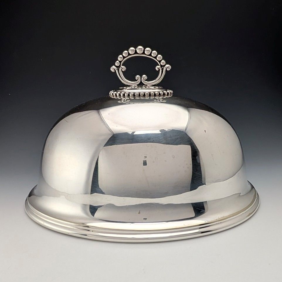 1895年頃 英国アンティーク シルバープレート製 フィッシュサーバーペア Mappin&Webb 英国アンティーク シルバープレート製 小型クロッシュ