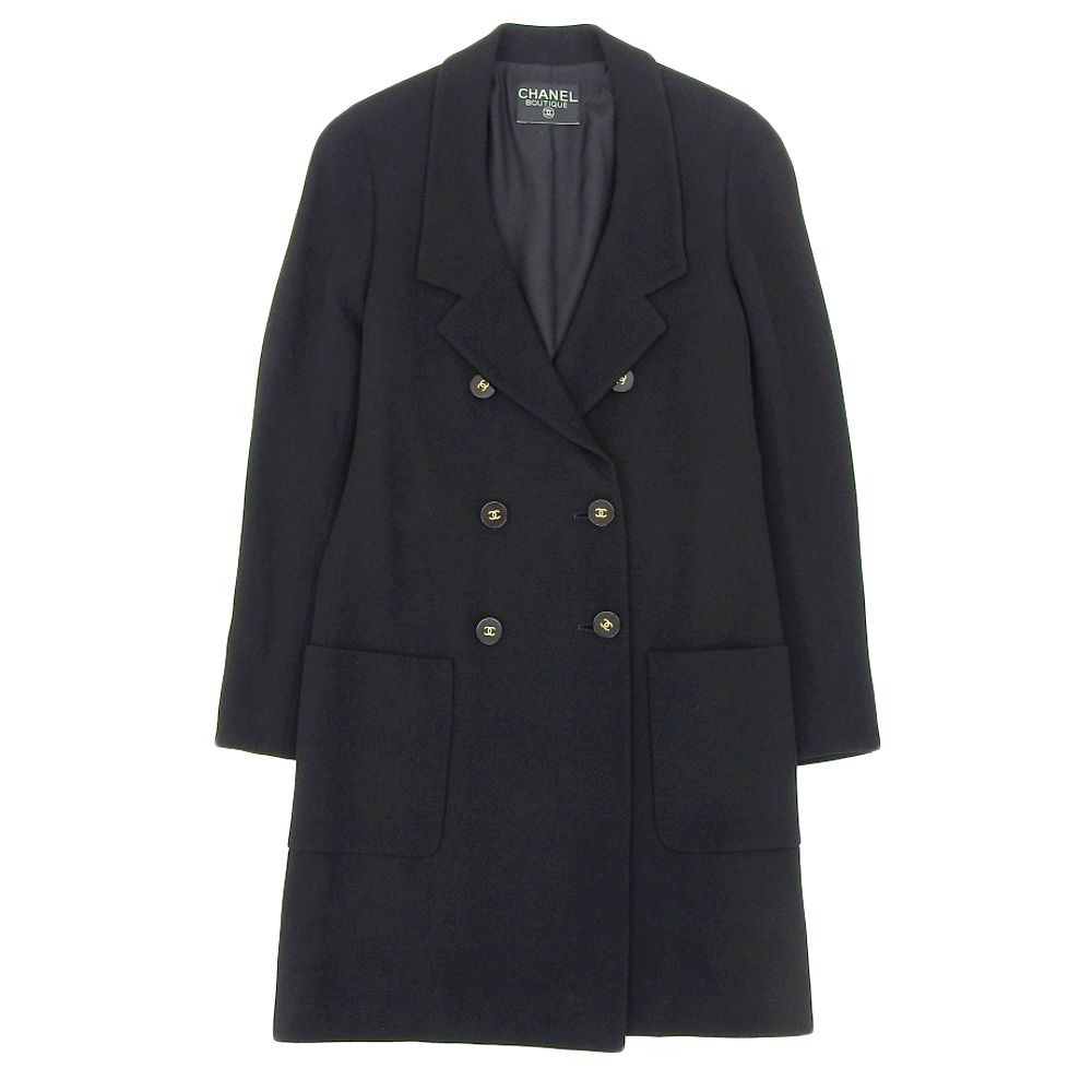 本物保証】 超美品 シャネル CHANEL ココマーク ロング ジャケット  