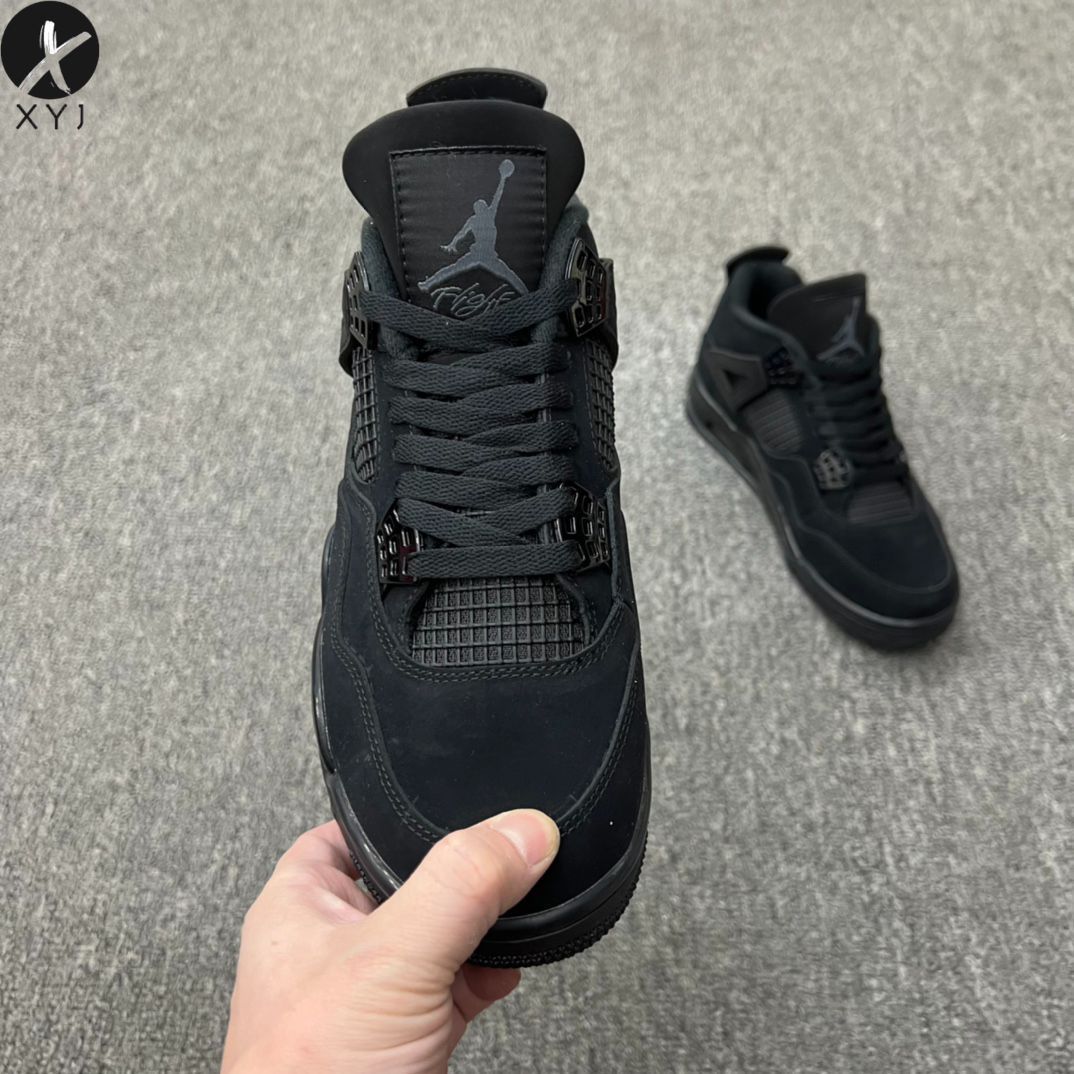 ナイキ】未使用男女兼用箱付新品 ジョーダン4 レトロ ミッド ブラックキャット CU1110-010 Nike Jordan 4 Retro Mid Black  Cat m15 - メルカリ