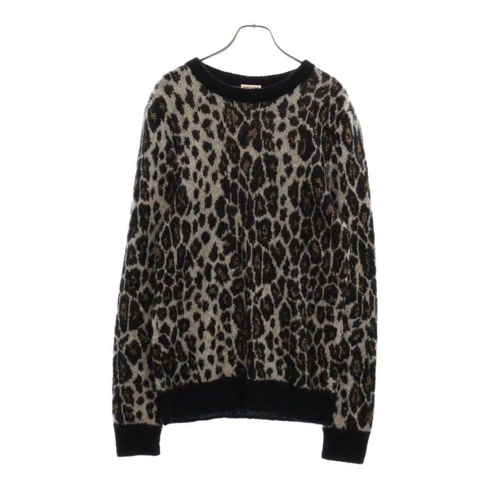 SAINT LAURENT PARIS (サンローランパリ) レオパード柄 モヘア