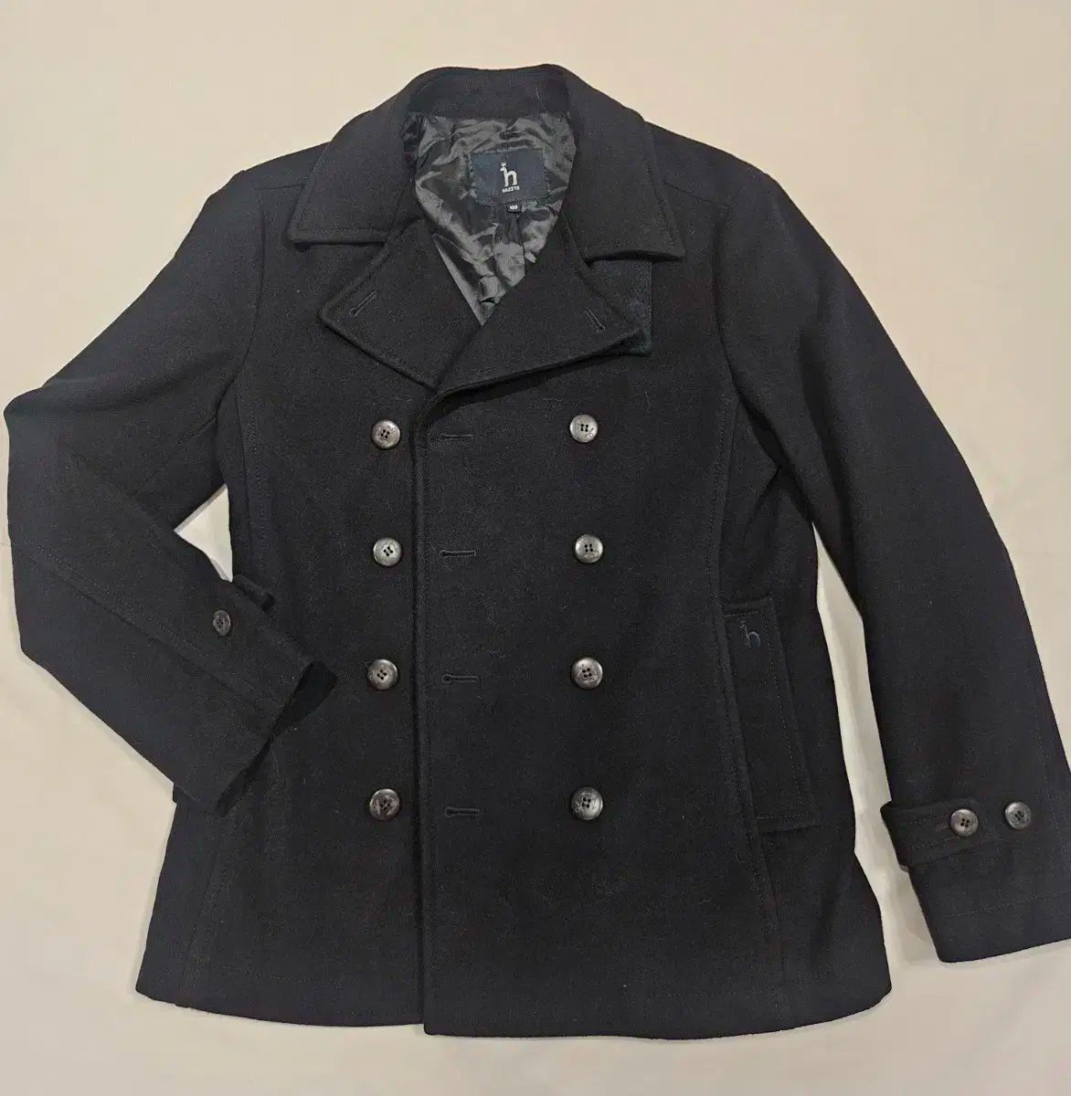 HAZZYS ダブルブレスト ピーコート 100