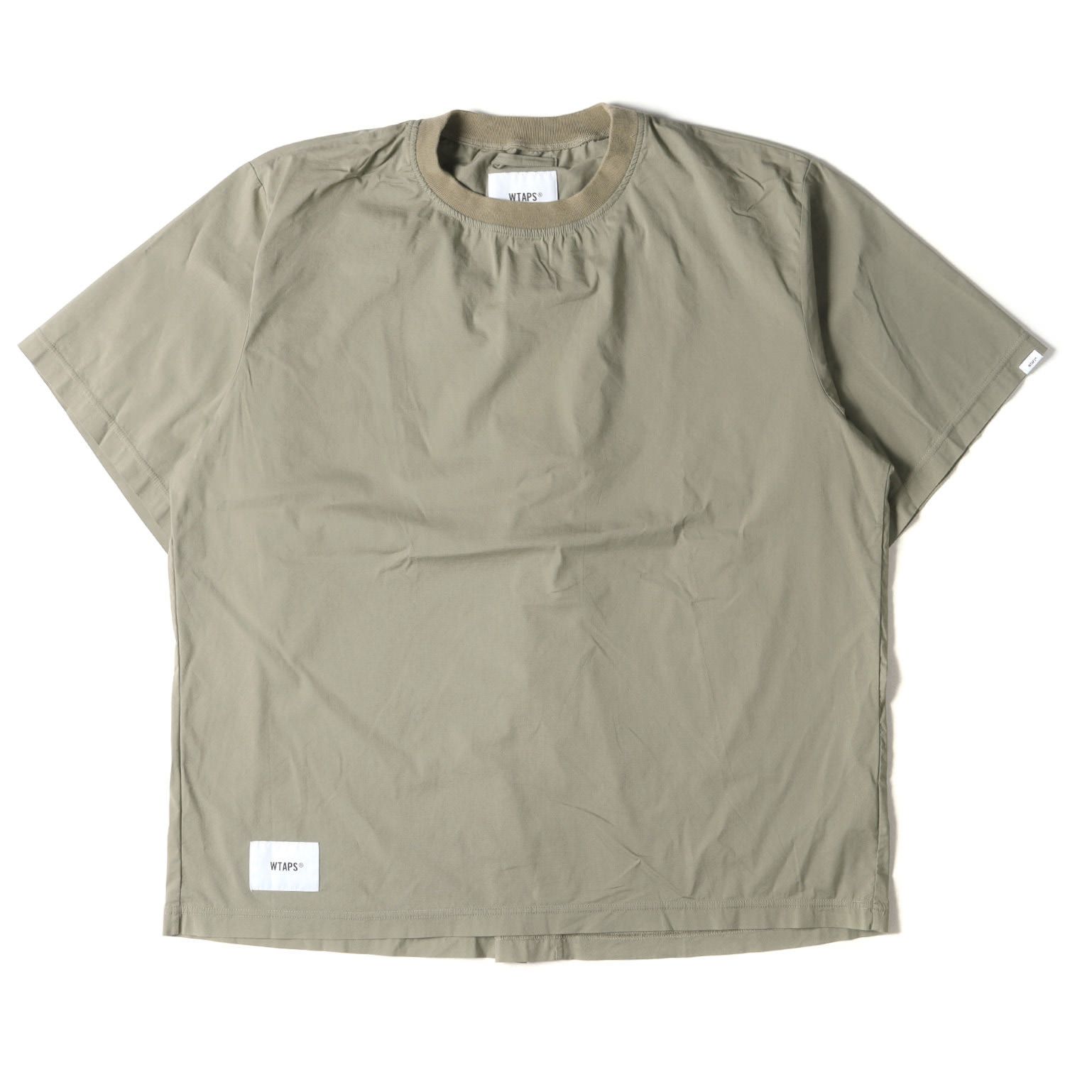 美品 WTAPS ダブルタップス Tシャツ サイズ:XL ストレッチ ブロード