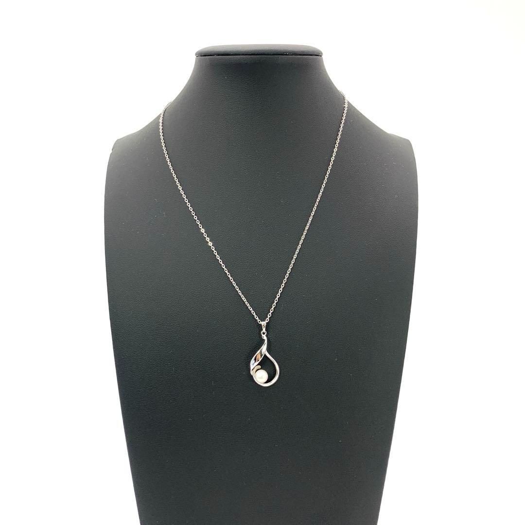 MIKIMOTO ミキモト シルバー ネックレス 本真珠 パール 5.7mm - メルカリ