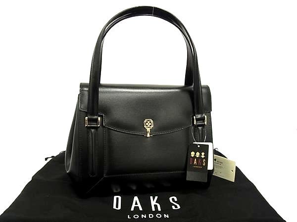 ■新品■未使用■ DAKS ダックス レザー ハンドバッグ トートバッグ 肩掛け レディース ブラック系 FM8256 □新品□未使用□ DAKS ダックス レザー ハンドバッグ トートバッグ