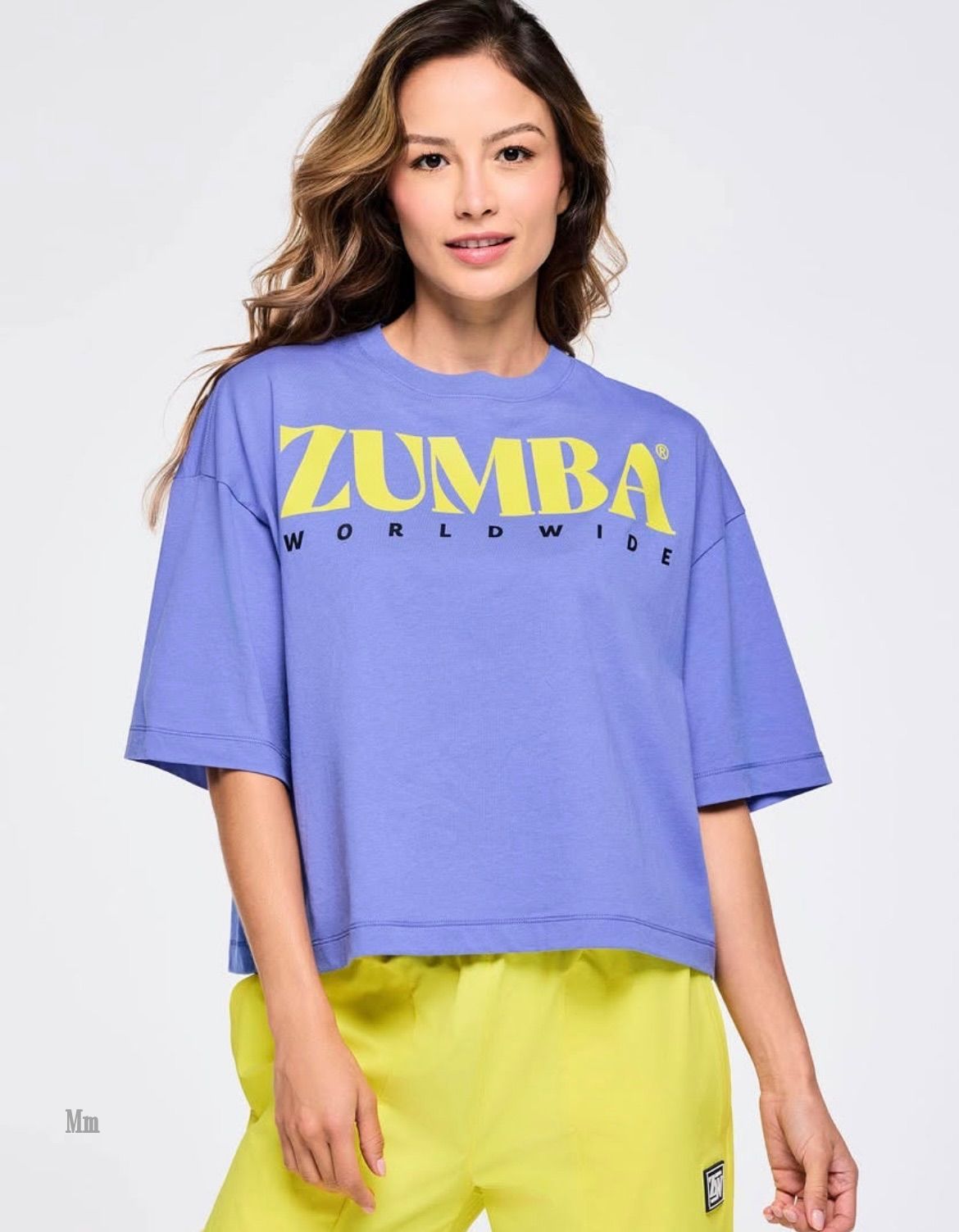 国内発送【Zumba】オーバーサイズボクシークロップトップ Zumba Out Loud オーバーサイズ ボクシー クロップトップ Orbit