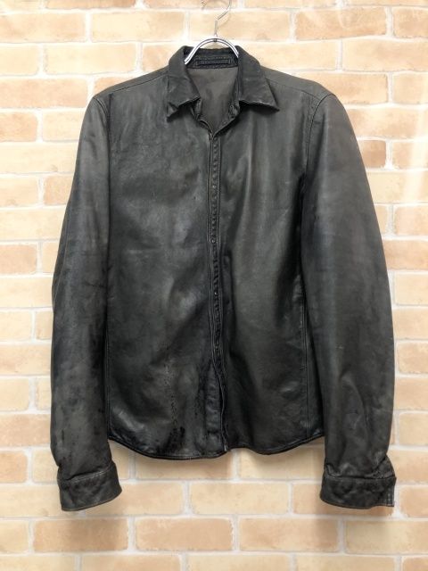 CARPE DIEMウォッシャブルレザーシャツ カルぺディエム ウォッシャブルレザーシャツ