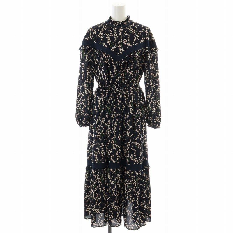 チェスティ Chesty 19AW フラワープリントロングワンピース チェスティ Chesty 19AW フラワープリントロングワンピース