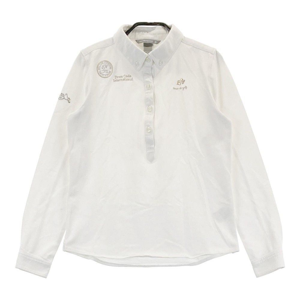 サイズ：38 ZOY ゾーイ 長袖ポロシャツ ボタンダウン ホワイト系