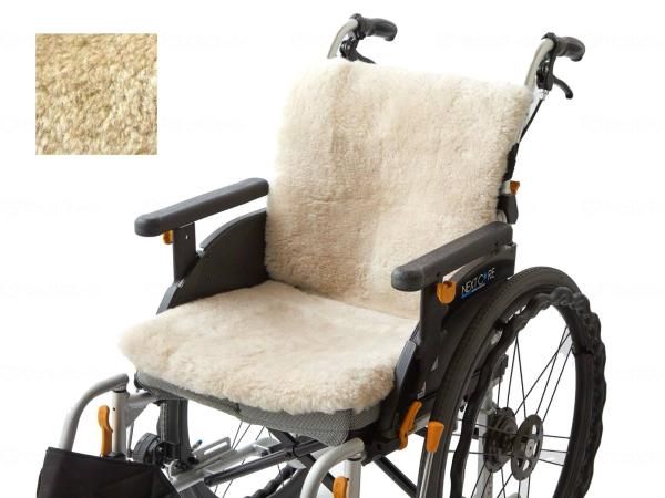 2営業日で発送 車椅子ムートンシート KIS-4080 モカ