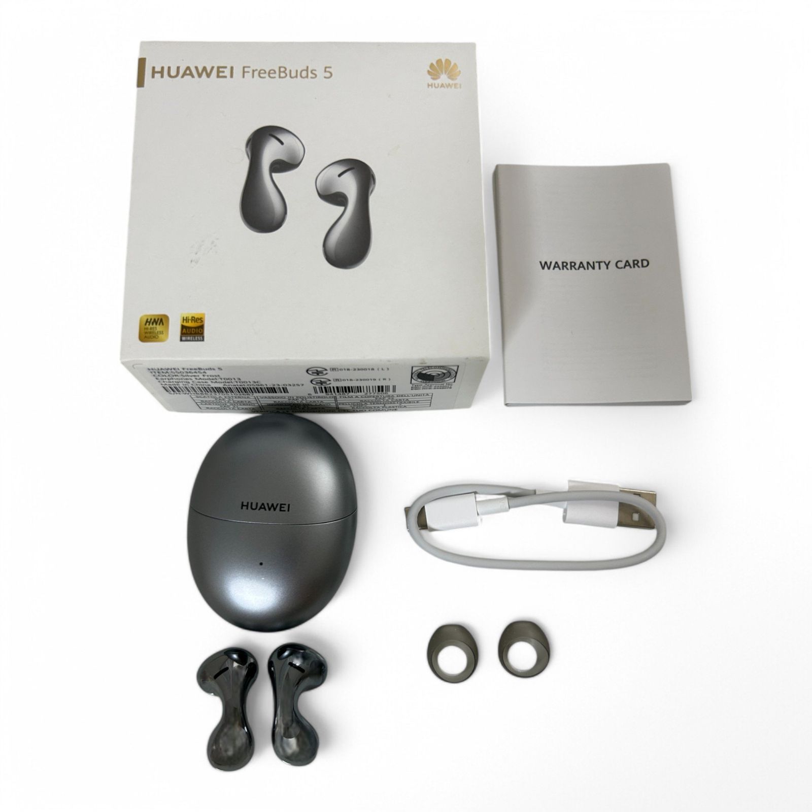☆ ファーウェイ HUAWEI ワイヤレスイヤホン FreeBuds5 フロスト