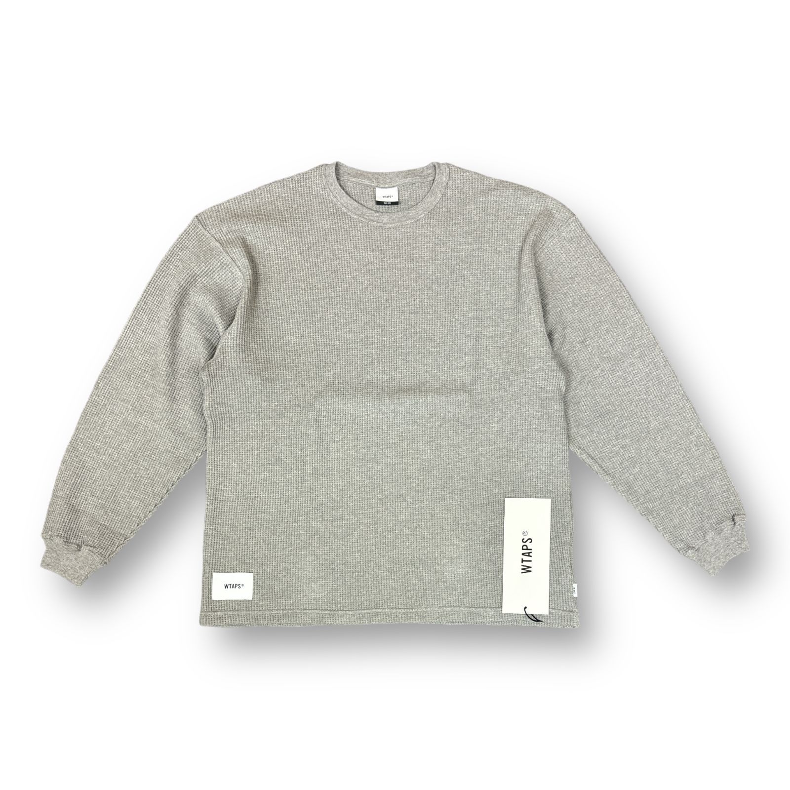 定価18700円 新品 WTAPS 23AW WAFFLE 01 / LS / COTTON. SIGN ワッフル 