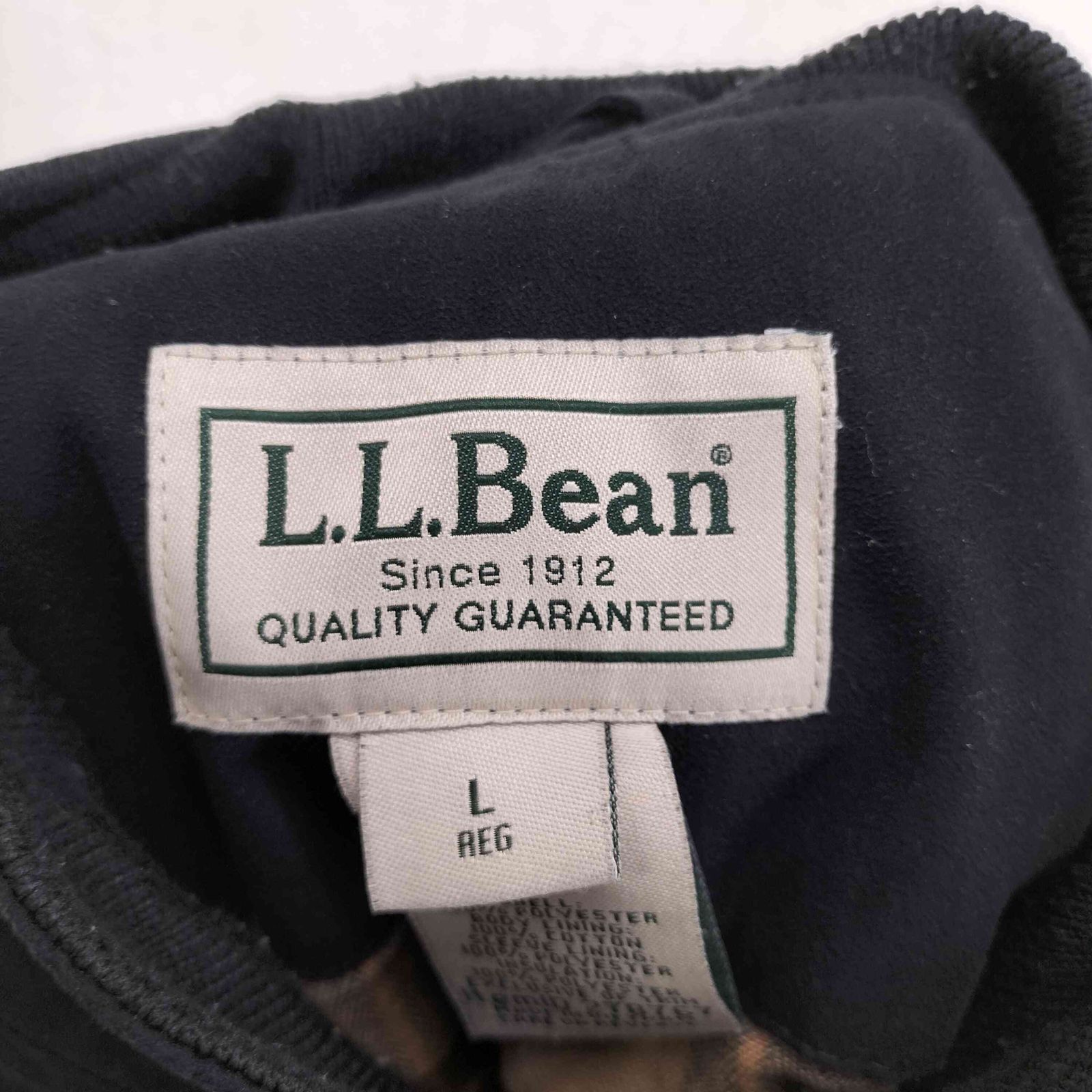 エルエルビーン L.L.Bean 裏地チェック フェイクスエードジップアップ 