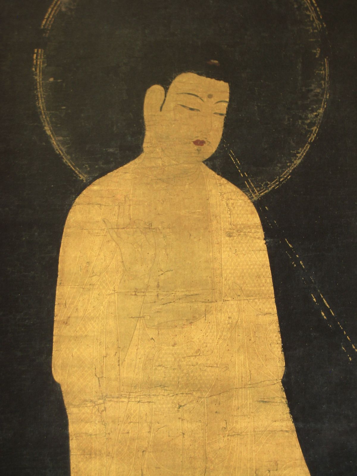 掛け軸 掛軸　阿弥陀来迎図（高級工芸作品）共箱・タトウ箱付 掛け軸 掛軸 阿弥陀来迎図（高級工芸作品）共箱・タトウ箱付