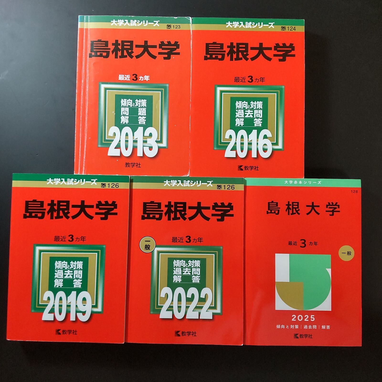 145 ５冊 島根大学 書込みなし 2013 2016 2019 2025 2025 教学社 赤本