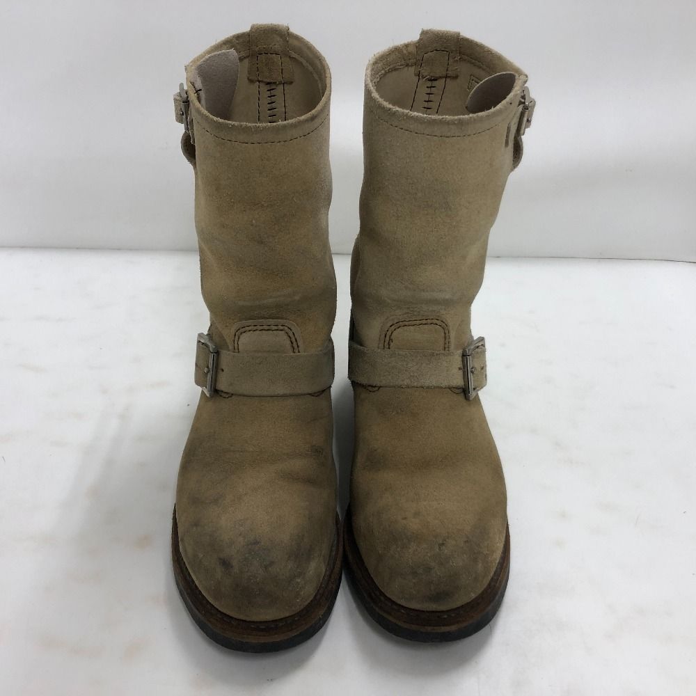 02w19479 レッドウィング RED WING スエード エンジニアブーツ ベージュ メンズ 箱なし サイズ不明 約26cm ブーツ 品
