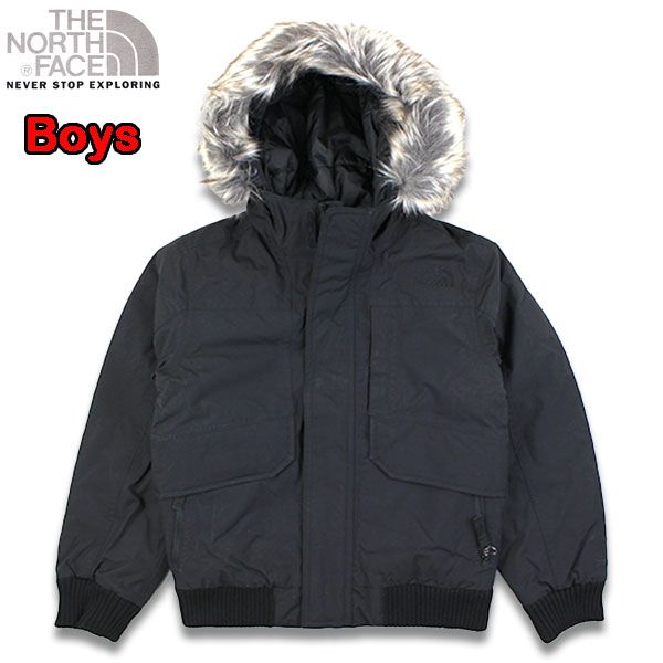 ノースフェイス ダウン ジャケット キッズ アウター THE NORTH FACE BOYS GOTHAM DOWN JACKET 防寒 フード付き 550フィル ダウンコート ファー付き 撥水 男の子 USA セール