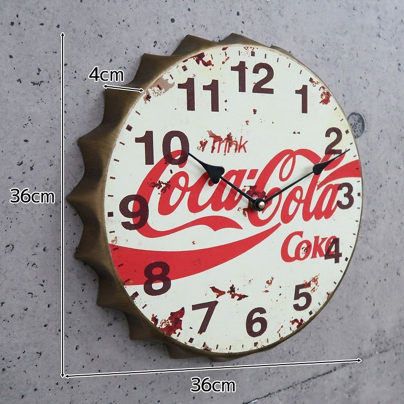 コカコーラ ウォールクロック 壁掛け時計 - インテリア時計