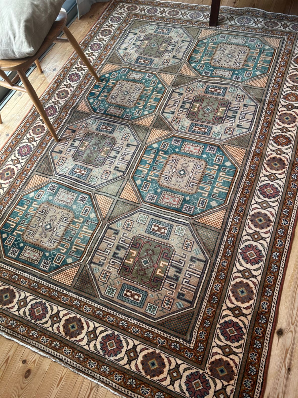 トルコ カイセリ ヴィンテージラグ 高級 トルコ製ヴィンテージラグ838