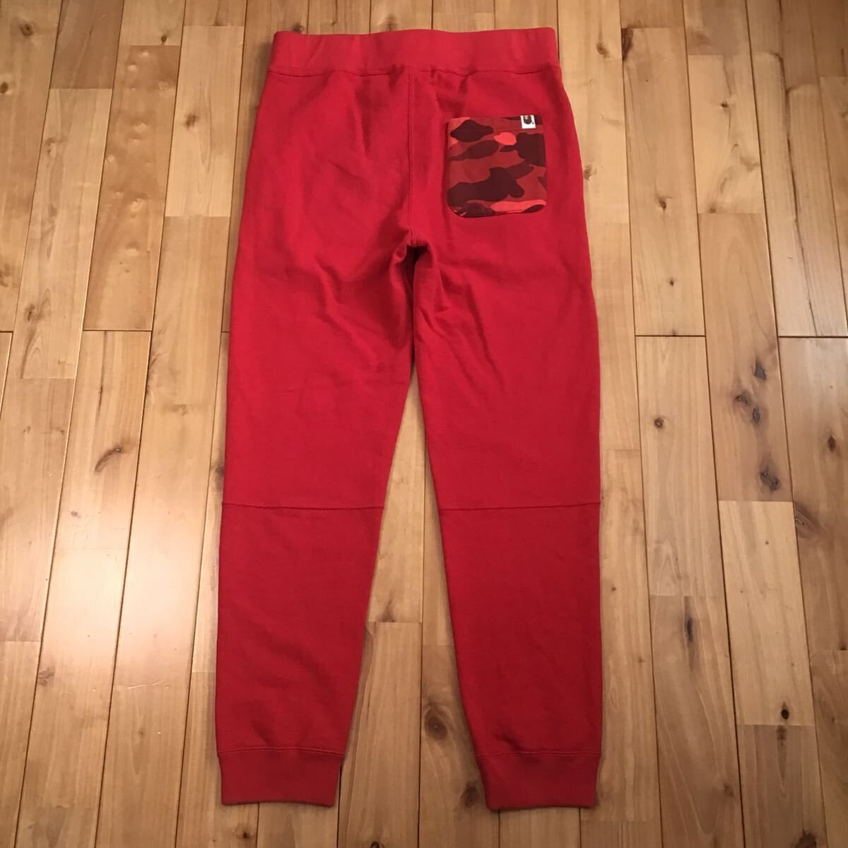 シャーク スウェットパンツ Mサイズ Red camo × Red shark pants a 