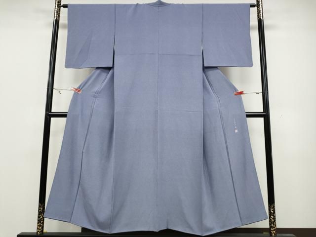 秋冬　超美品　着物　正絹　小紋　江戸小紋　砂川健一　グレー　角通し　159 秋冬 超美品 着物 正絹 小紋 江戸小紋 砂川健一 グレー 角通し 159 2025